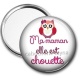 Miroir de poche - chouette maman