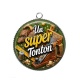 Pendentif Cabochon Argent - un super tonton
