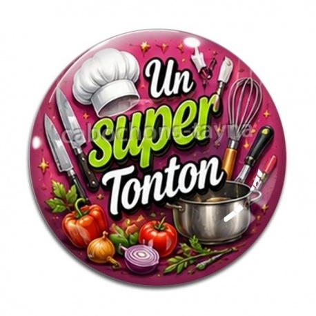 Cabochon Verre - un super tonton