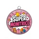Pendentif Cabochon Argent - super monitrice