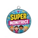 Pendentif Cabochon Argent - super monitrice