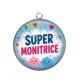 Pendentif Cabochon Argent - super monitrice