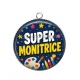 Pendentif Cabochon Argent - super monitrice