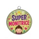 Pendentif Cabochon Argent - super monitrice