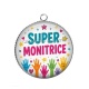 Pendentif Cabochon Argent - super monitrice