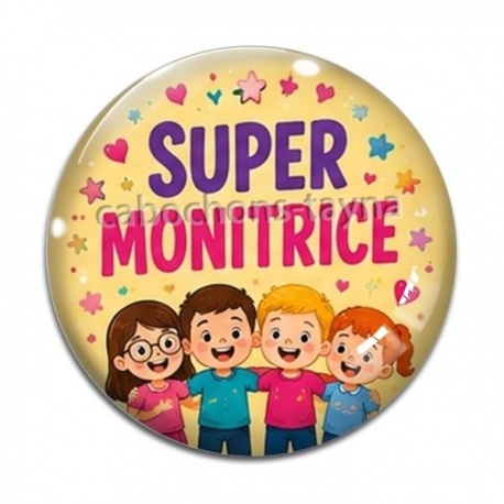 Cabochon Verre - super monitrice