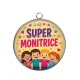 Pendentif Cabochon Argent - super monitrice