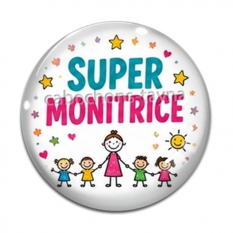 Cabochon Verre - super monitrice