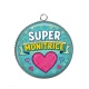 Pendentif Cabochon Argent - super monitrice