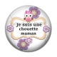 Cabochon Résine - chouette maman