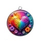 Pendentif Cabochon Argent - coeur