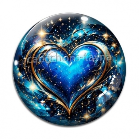 Cabochon Verre - coeur