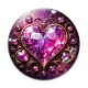 Cabochon Verre - coeur