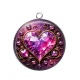 Pendentif Cabochon Argent - coeur