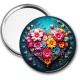Miroir de poche - coeur