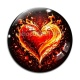 Cabochon Verre - coeur