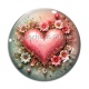 Cabochon Verre - coeur