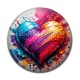 Cabochon Résine - coeur