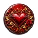 Cabochon Résine - coeur