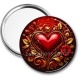 Miroir de poche - coeur