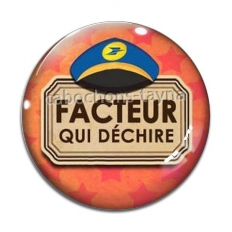 Cabochon Verre - facteur qui déchire