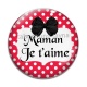 Cabochon Verre - maman je t'aime