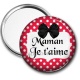 Miroir de poche - maman je t'aime