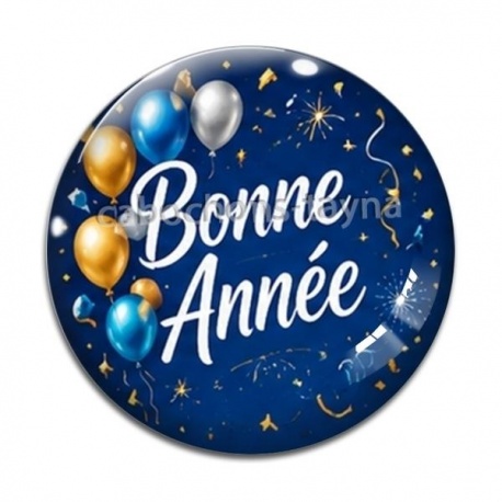 Cabochon Verre - bonne année