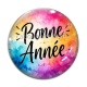 Cabochon Verre - bonne année