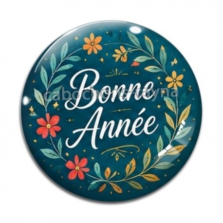 Cabochon Verre - bonne année
