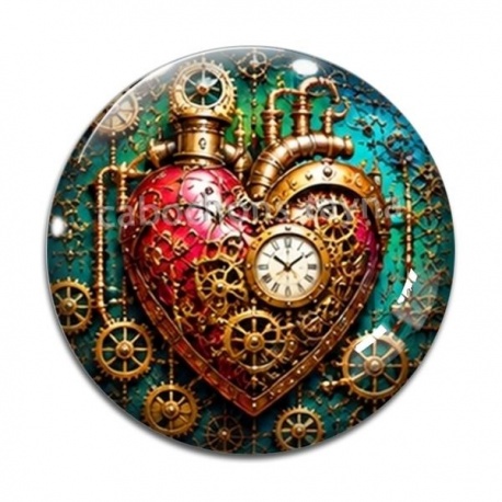 Cabochon Verre - Steampunk