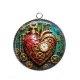Pendentif Cabochon Argent - Steampunk