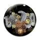Cabochon Verre - Steampunk serpent