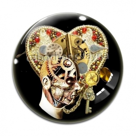 Cabochon Verre - Steampunk