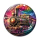 Cabochon Verre - Steampunk train