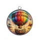 Pendentif Cabochon Argent - Steampunk