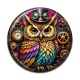 Cabochon Résine - Steampunk chouette