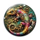 Cabochon Verre - Steampunk salamandre 