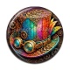 Cabochon Résine - Steampunk chapeau