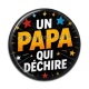 Cabochon Résine - un papa qui déchire
