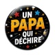 Cabochon Verre - un papa qui déchire