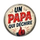 Cabochon Résine - un papa qui déchire