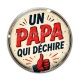 Cabochon Verre - un papa qui déchire
