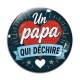 Cabochon Verre - un papa qui déchire