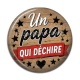 Cabochon Résine - un papa qui déchire
