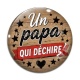 Cabochon Verre - un papa qui déchire