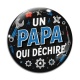 Cabochon Verre - un papa qui déchire
