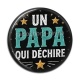 Cabochon Résine - un papa qui déchire