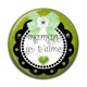 Cabochon Résine - maman je t'aime