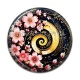 Cabochon Résine - spirale fleur
